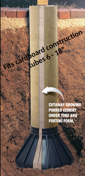 footing form & tube