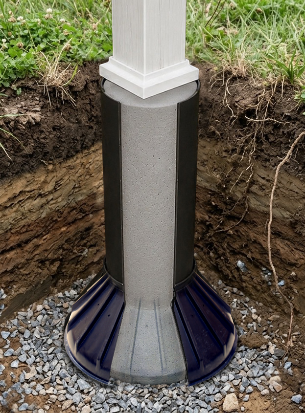 footing form & tube